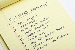 New Years Resolution List